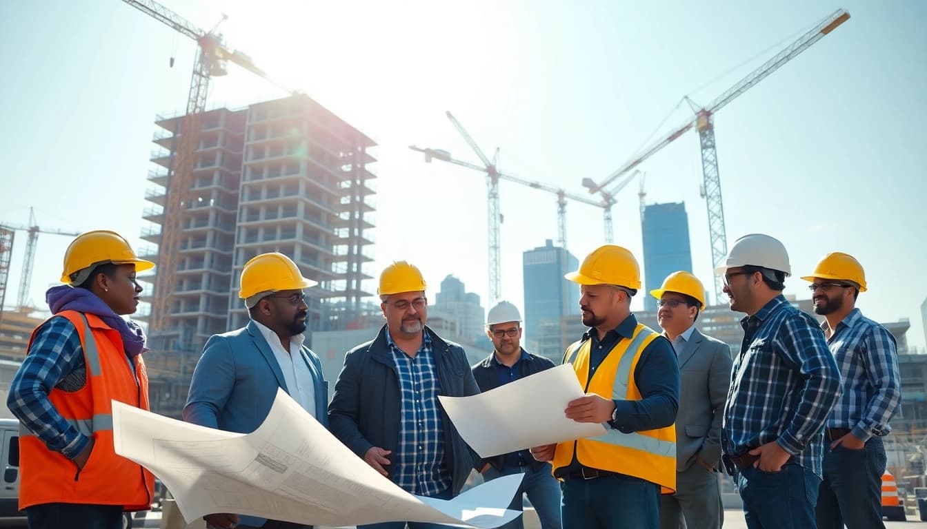 Manhattan Commercial General Contractor overseeing efficient construction project collaboration.