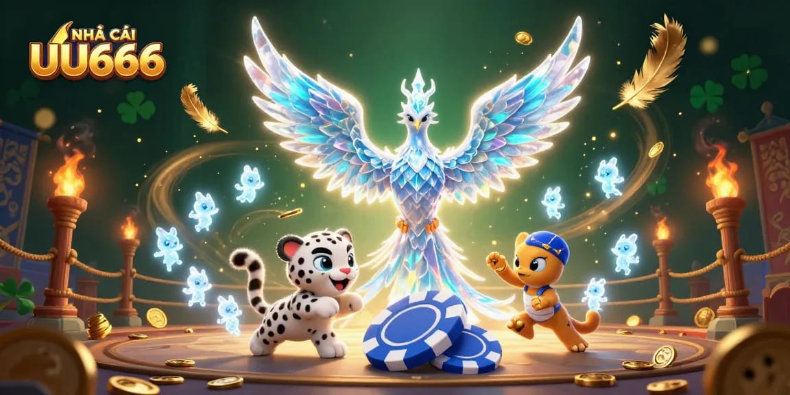 Engage in thrilling gameplay at NHÀ CÁI UU666 with an enchanting 3D casino scene.