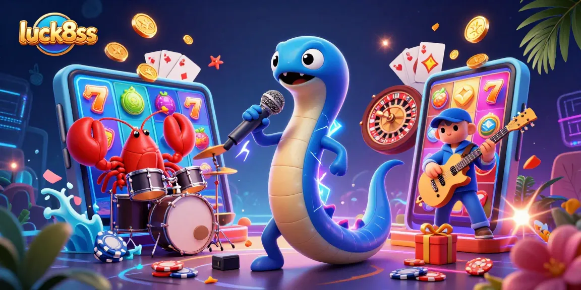 Experience the vibrant underwater world of luck8ss with an electric eel DJ and thrilling casino games.