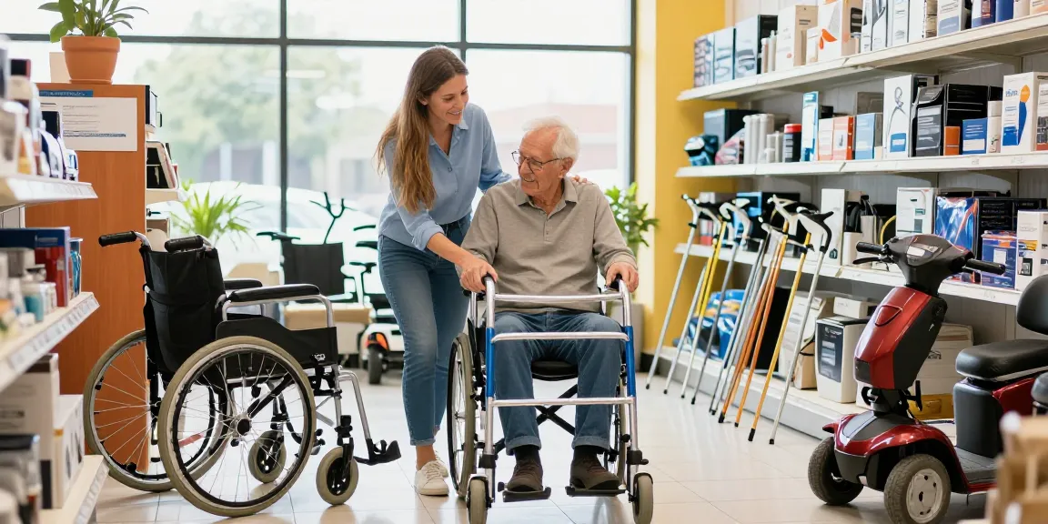 Buy nobility aids at a warm and inviting mobility aid store with products and a friendly associate.