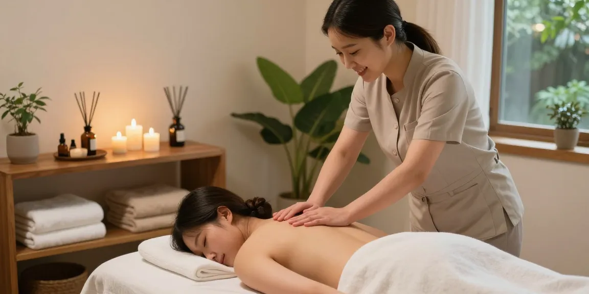 Relaxing 화성출장안마 therapy session with a professional massage therapist in a serene setting.
