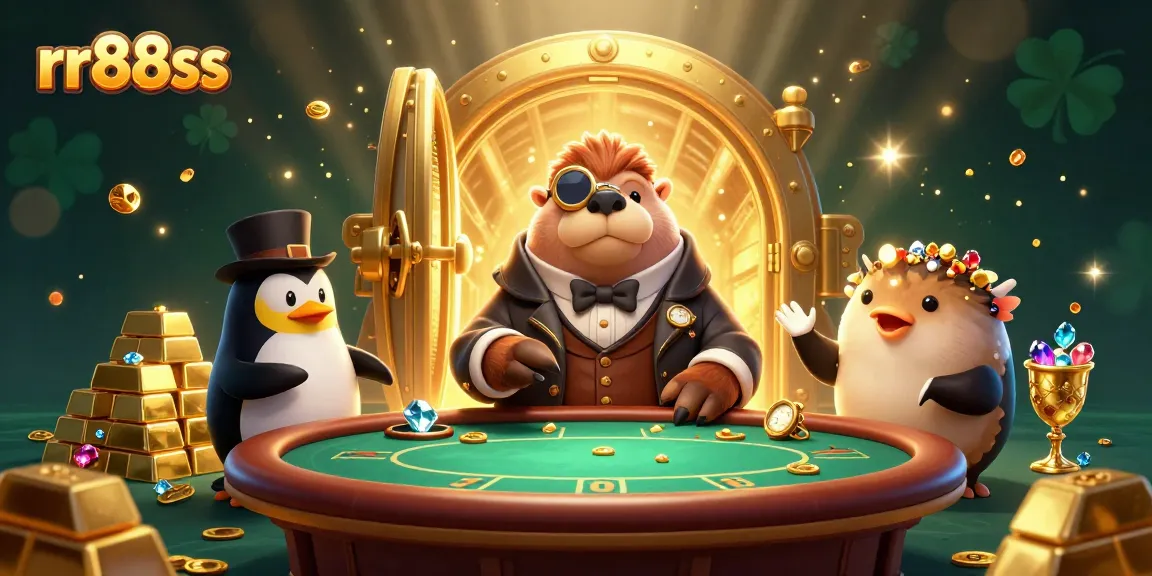 Experience thrilling games at rr88ss while enjoying a poker game with a walrus, penguin, and pufferfish!