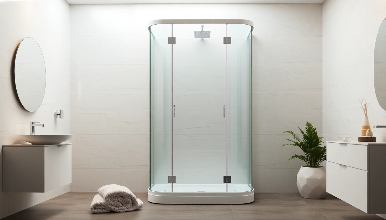 Die sonni Duschkabine 100x100 in einem eleganten Badezimmer, ideal für einen modernen Lebensstil.