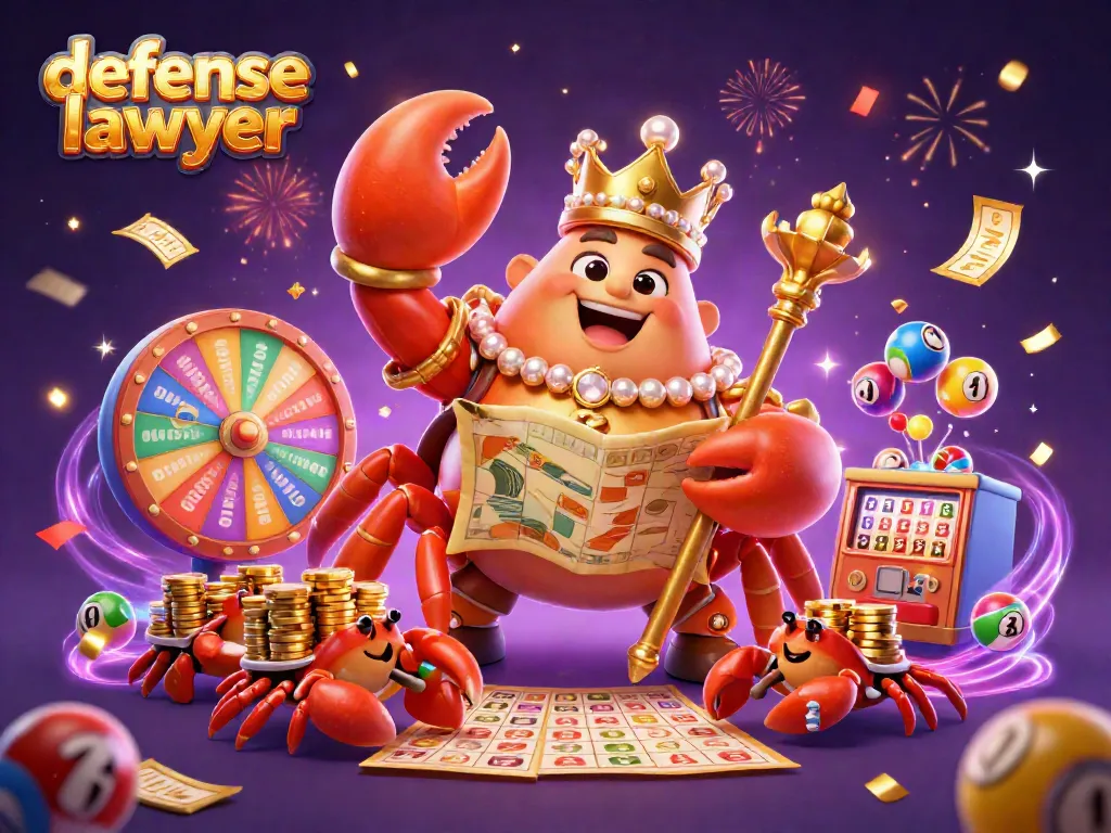 The golden crab emperor showcases its royal theme while winning lawyers dominate the defense lawyer scene.
