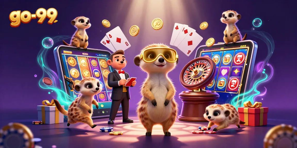 Experience the go-99 casino with a vibrant meerkat operation showcasing exciting games and dynamic action.