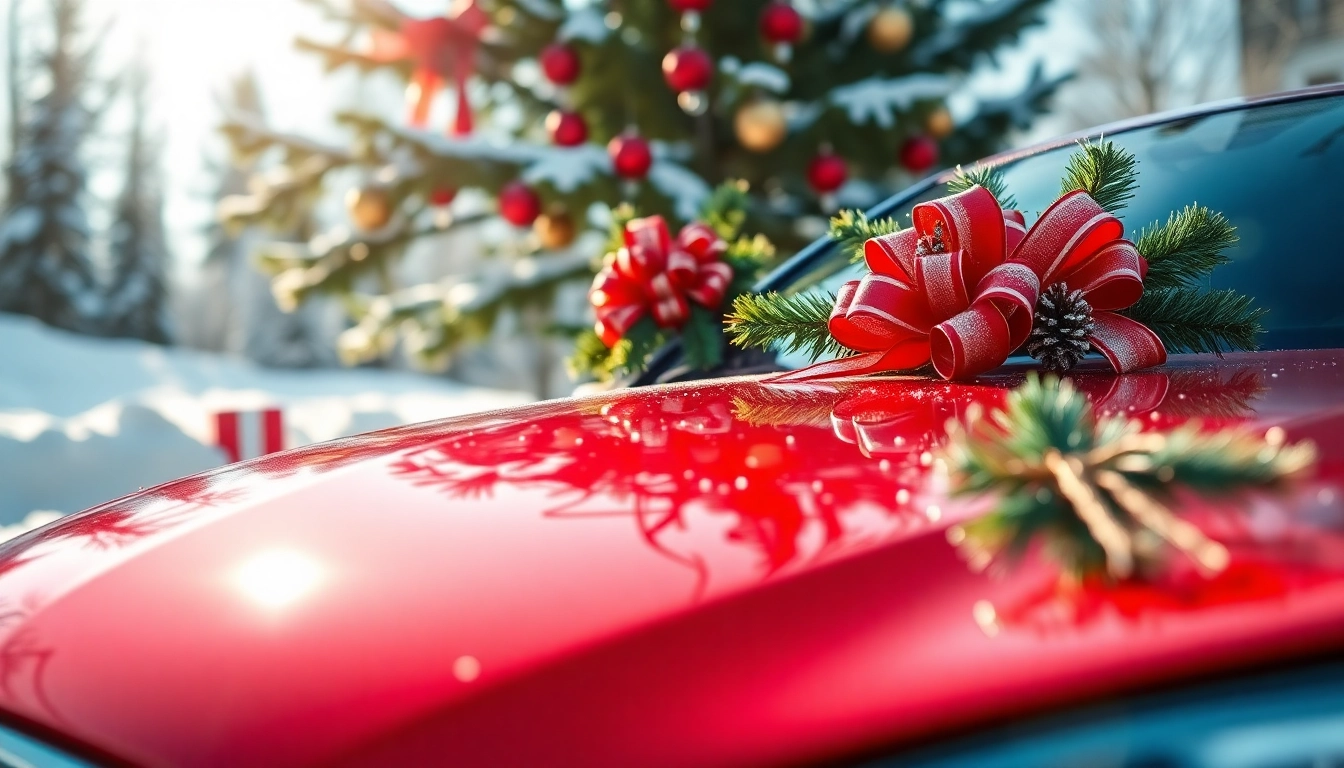 Celebrate the joy of giving with a Christmas car detailing gift featuring a beautifully detailed car.