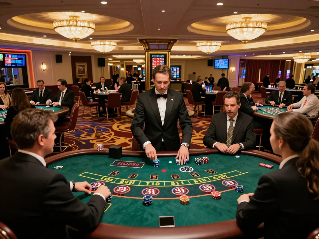 FC88 players strategizing their moves at a vibrant casino table with dynamic gameplay.