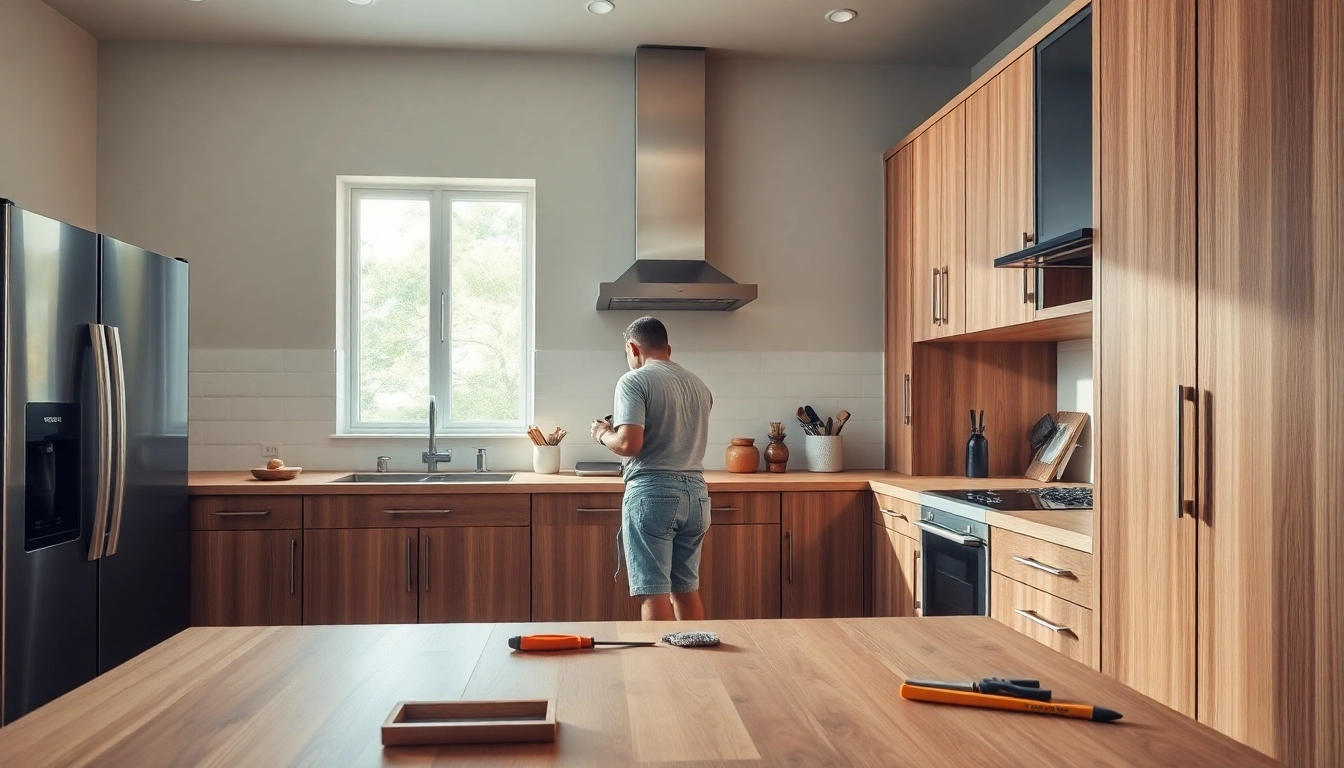 Cabinet Refacing Largo FL showcases expert craftsmanship in a modern kitchen transformation.