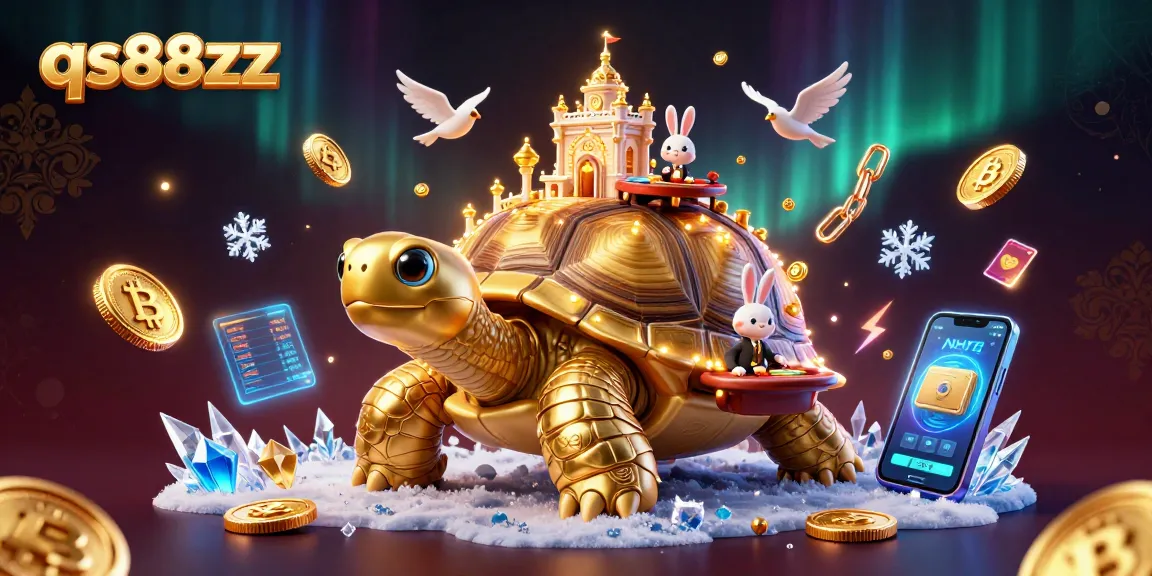 Experience the thrill of gaming at qs88zz with 3D elements like golden tortoise and rabbit dealer.