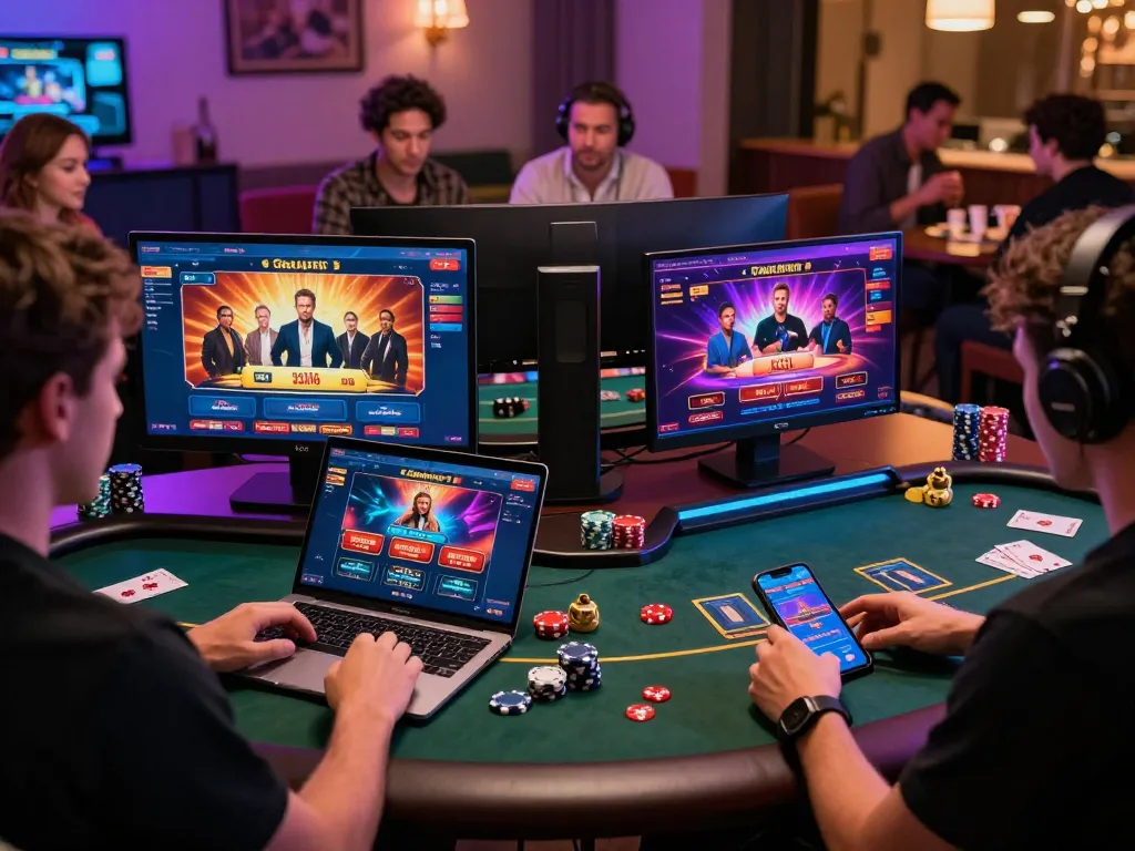 Exciting online gaming experience with rikvip players engaging in vibrant casino games.