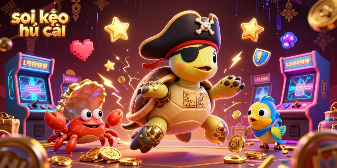 Engage in thrilling betting with soi kèo nhà cái as dynamic characters explore vibrant 3D casino elements.