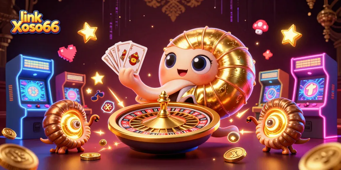 Engage in thrilling gameplay with link Xoso66 as the giant nautilus and glowing ammonites illuminate the casino scene.